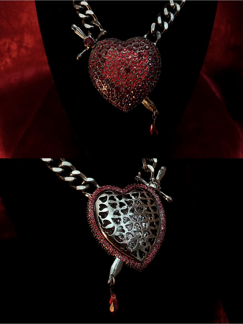 Bleeding Heart Necklace - Picture 2 of 6